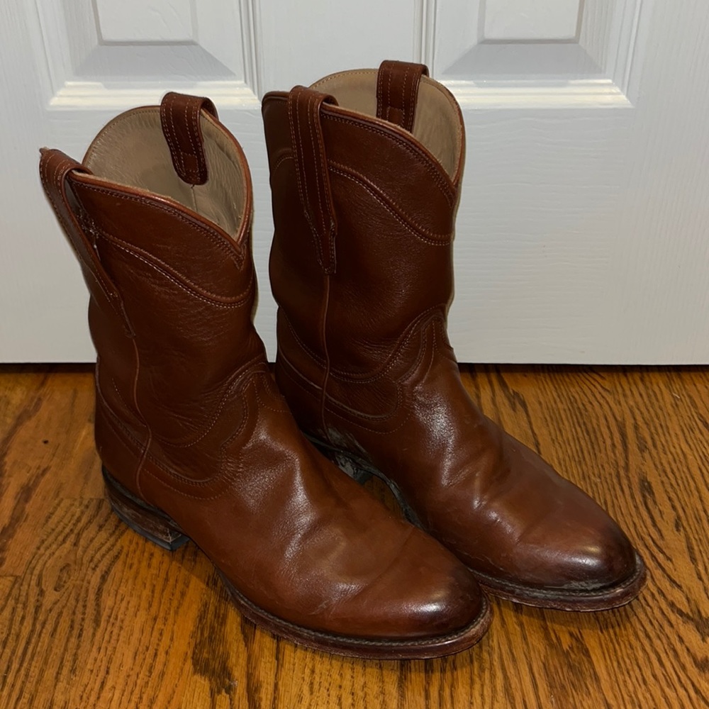 TECOVAS - The Earl romper boot - Bourbon Calf